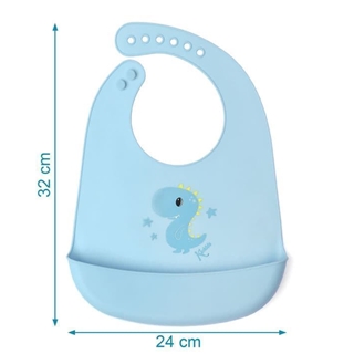 Babero silicona dinosaurio - Imagen 2