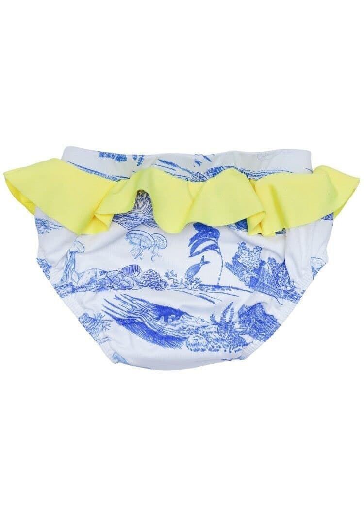 Bañador pañal de bebé Romy 12 meses con protección UV y volantes - Imagen 2