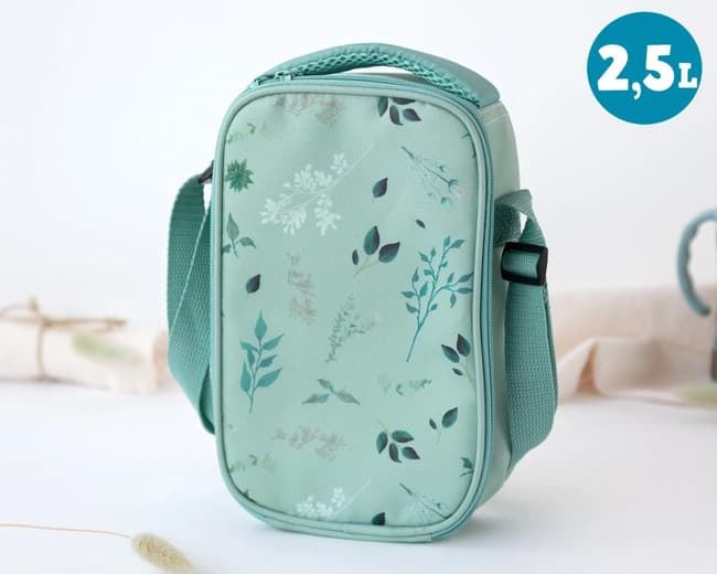 Bolso Térmico de Merienda Infantil Color Salvia - Imagen 2