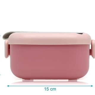 Caja almuerzo 750ml rosa - Imagen 2