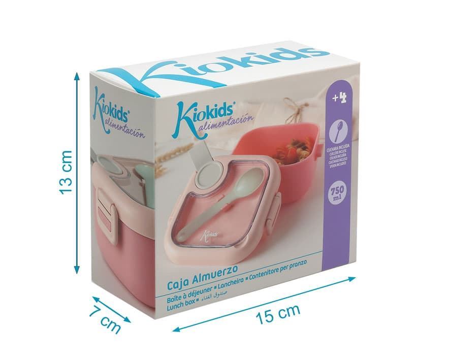 Caja almuerzo 750ml rosa - Imagen 3