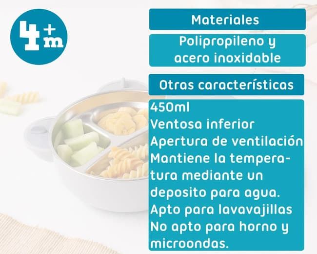 Cuenco Térmico para Bebé en Acero Inoxidable – Oso - Imagen 5