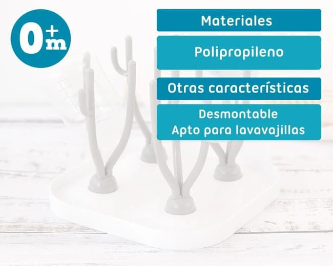 Escurre biberones desmontable gris - Imagen 4