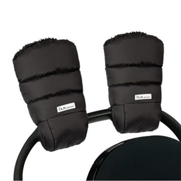 Guantes cochecito 7 AM Warmmuff Black Plush - Imagen 1