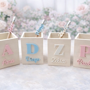 Lapicero de Madera con Lápiz Personalizado - Imagen 1