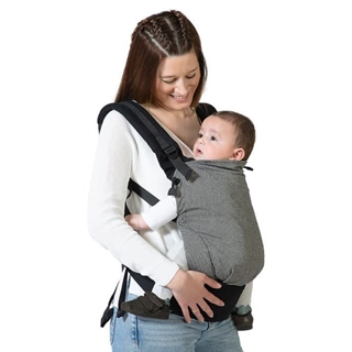 Portabebés evolutivo Negro Kiokids - Imagen 1