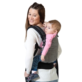 Portabebés evolutivo Negro Kiokids - Imagen 2