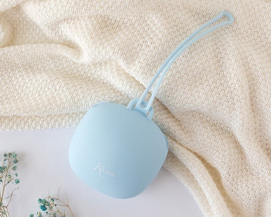 Portachupetes de Silicona Azul para Bebé - Imagen 2