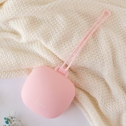 Portachupetes de Silicona Rosa para Bebé - Imagen 2