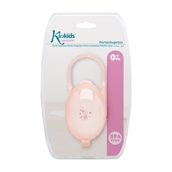 Portachupetes transparente rosa - Imagen 2