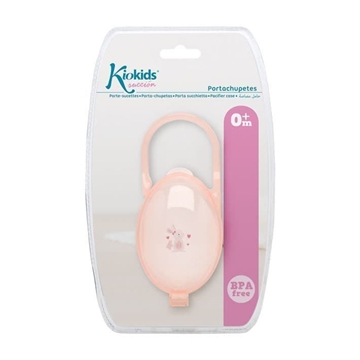 Portachupetes transparente rosa - Imagen 2