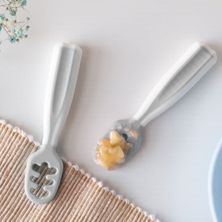 Set 2 precucharas grises para bebé - Imagen 2