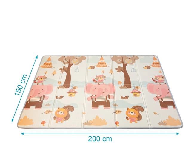 Tapete mantita plegable para bebé bosque otoñal - Imagen 1