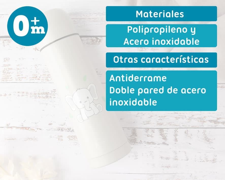 Termo bebé 500ml gris - Imagen 4