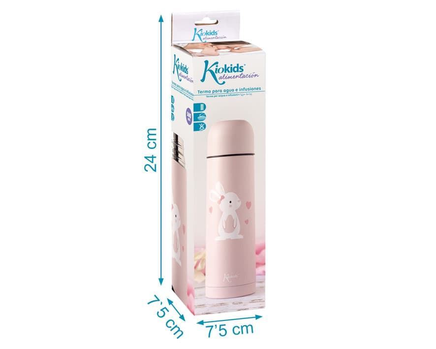 Termo bebé 500ml rosa - Imagen 3