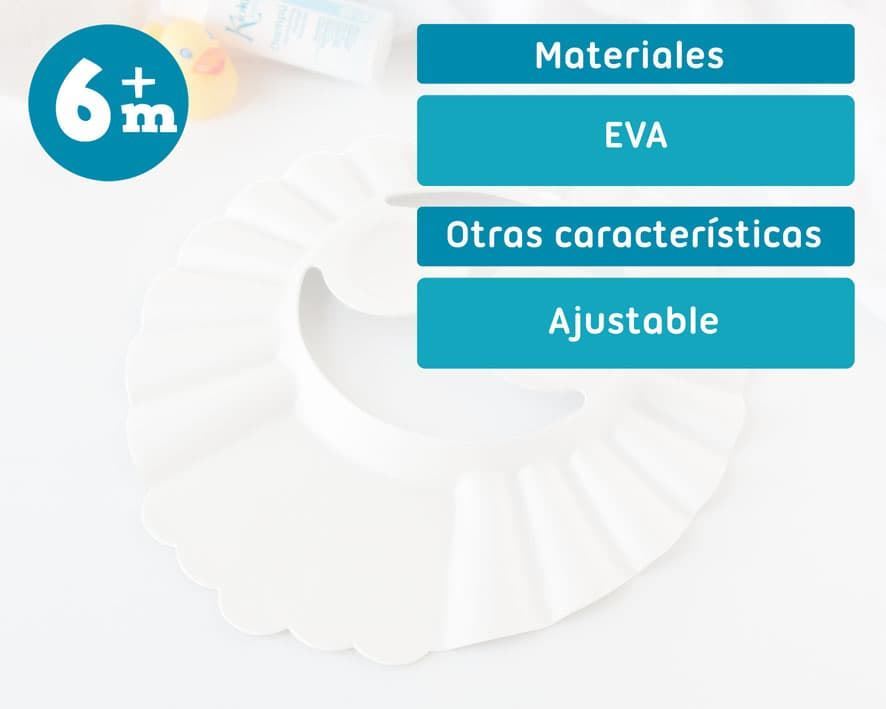 Visera Antilágrimas para Bebé Ajustable | Protección Baño Infantil - Imagen 4